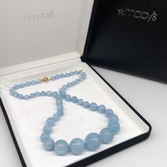 Genuine Aquamarine necklace - Picture 3 of 5